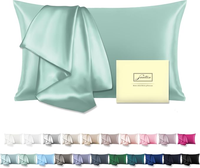 Mulberry Silk Pillowcase for Hair and Skin Pillow Case by Suatien