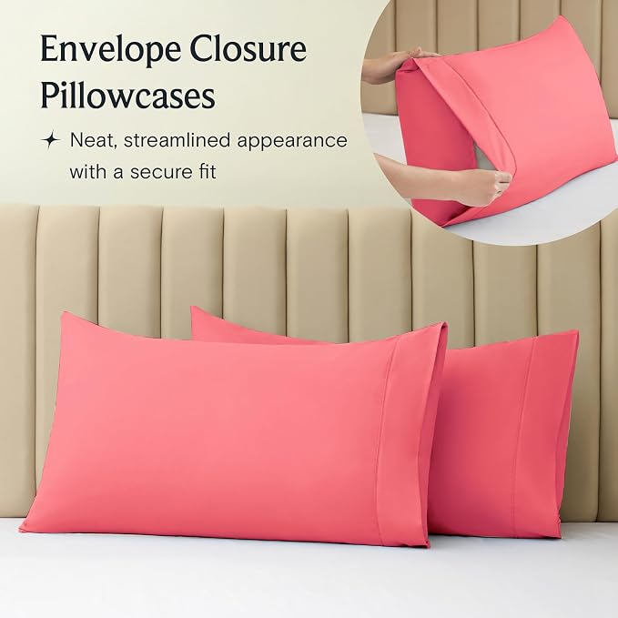 LuxClub 5 PC Sheet Set Bed Sheets Deep Pockets 16" Eco Friendly Wrinkle Free - Image 7
