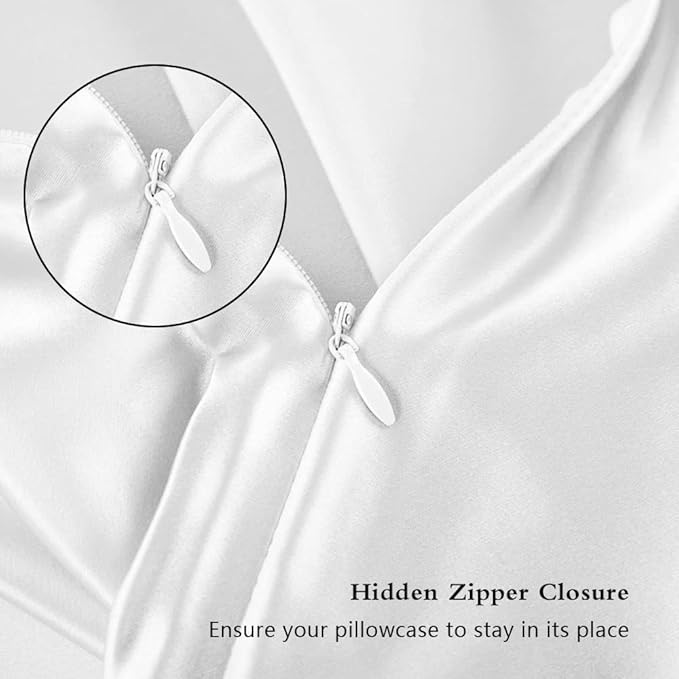 Silk Pillowcase 2 Pack, Mulberry Silk Pillow Cases Queen Size Set of 2 - Image 3