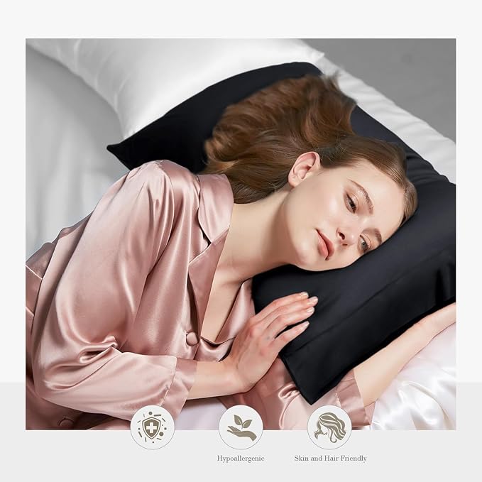 WishSmile Cooling King Pillowcases Set of 2 Breathable Cool Silky Soft Rayon - Image 2