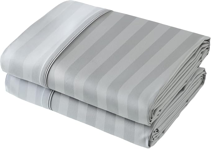 Flat Sheet Only 2 Pack, Cal King Size 400 Thread Count 100% Egyptian Cotton by ShunjieHome