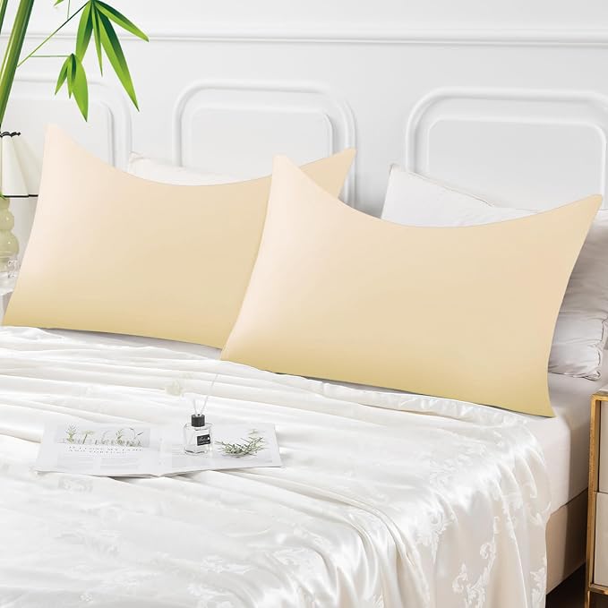 Curved Pillow Case Queen Size, Side Sleeper Pillow Cases Cover Cooling Rayon - Image 7