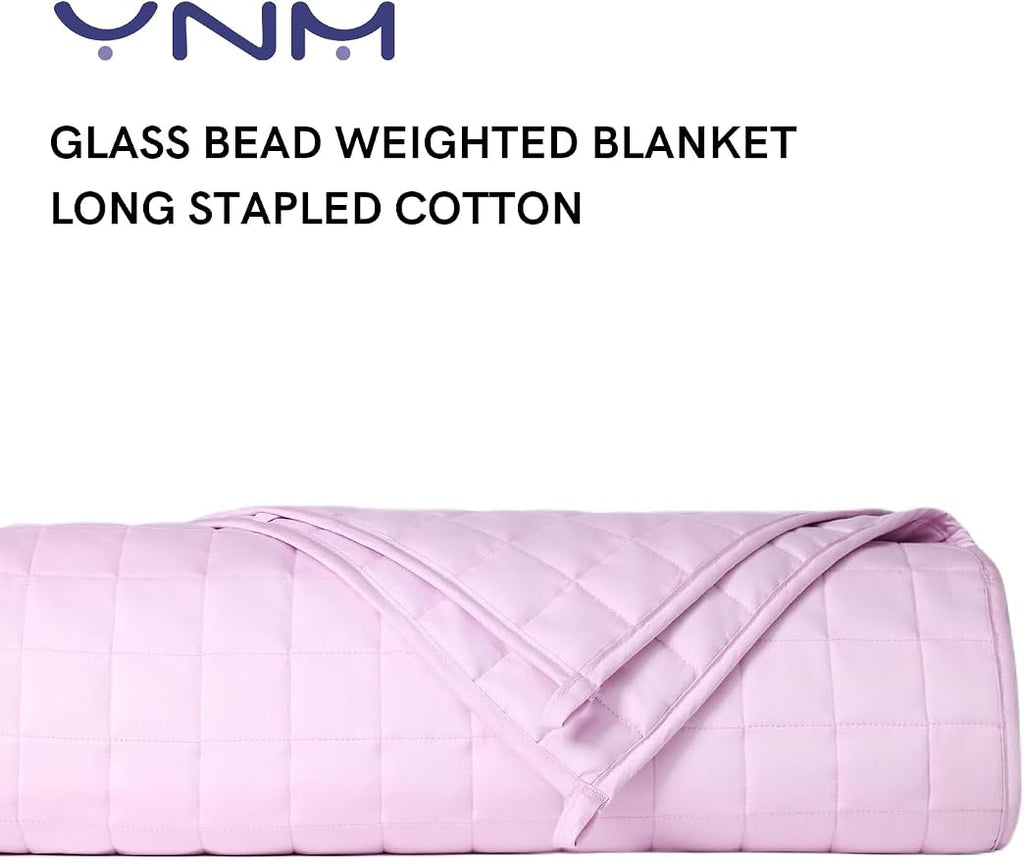 YnM Exclusive Weighted Blanket, Organic Long Stapled Cotton - Image 3