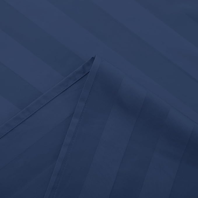 Flat Sheet Only Cal King Size, 400 TC 100% Egyptian Cotton Flat Sheet Striped - Image 5
