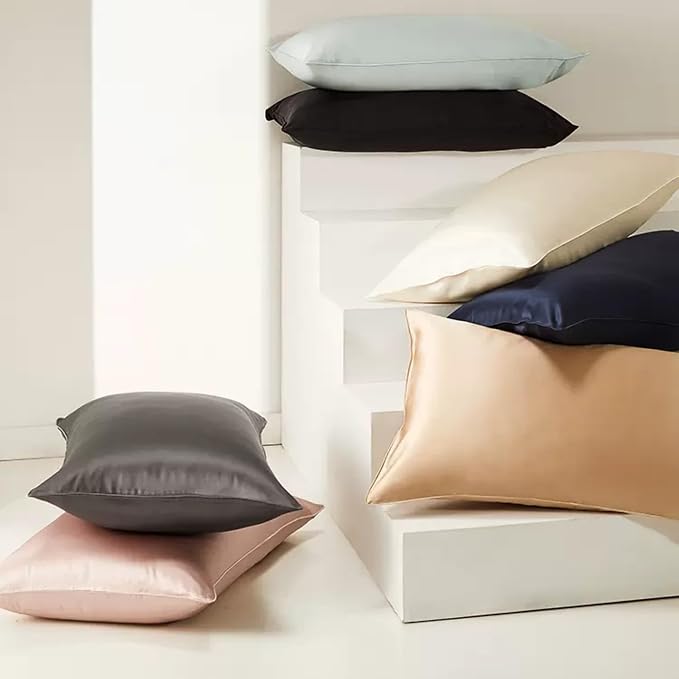 Pure Mulberry Silk Pillow Cases Standard Size, Oeko-TEX Certified 100% Silk - Image 6