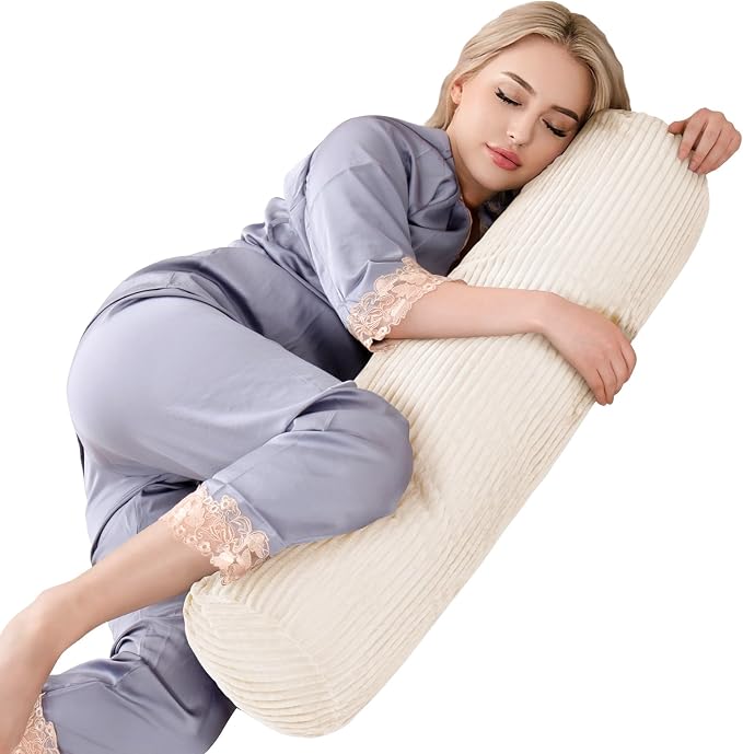 1 MIDDLE ONE Body Pillow for Adults, Long Bolster Pillow for Bed, Decorative by 1MIDDLEONE