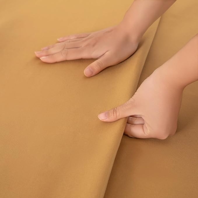 Twin Flat Sheet Only，66x96Inch Light Brown - Image 5