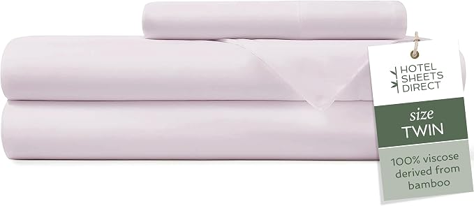 Hotel Sheets Direct 100% Viscose Derived from Bamboo Sheets Set Twin by HOTELSHEETSDIRECT