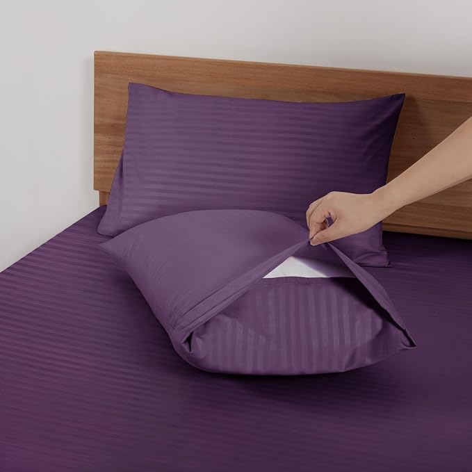 Mejoroom Striped Queen Size Sheet Set - Image 4