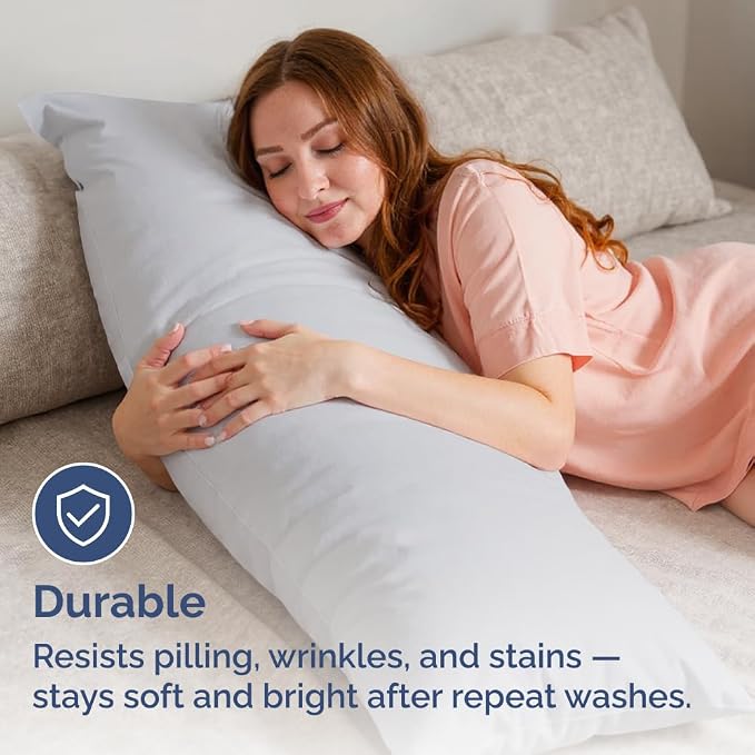 Body Pillowcases Set of 2-20x54 Long Body Pillow Case - Image 4
