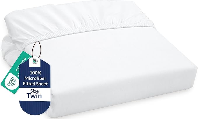 Royale Linens Fitted Sheet Twin by ROYALELINENS