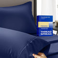 Thread Spread 100% Egyptian Cotton Pillow Cases Queen Size Set of 2 by THREADSPREAD