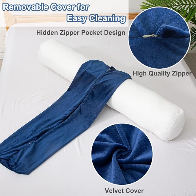 1 MIDDLE ONE Body Pillow for Adults, Bolster Pillow - Image 4