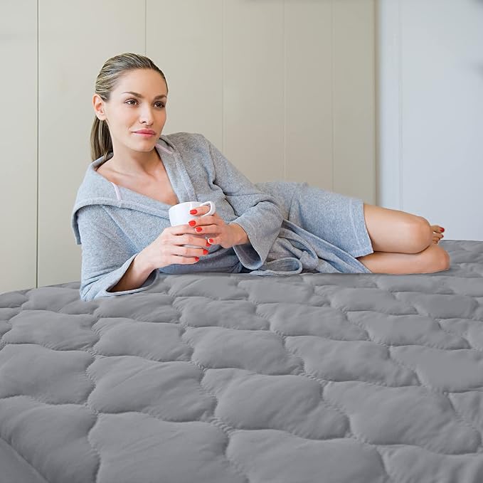 Queen Mattress Protector Pad Waterproof Quilted, Breathable & Cooling Queen - Image 5