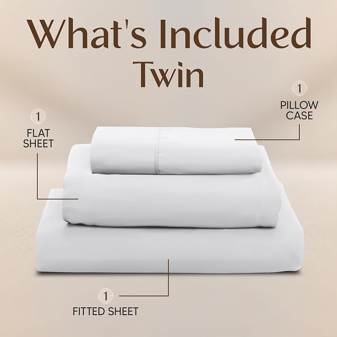 Utopia Bedding Twin Sheet Set – 3 Piece Bed Sheets - Image 3