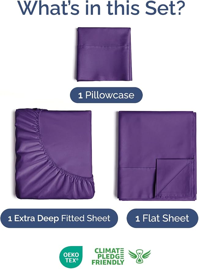 Extra Deep Twin Sheet Set - Image 2