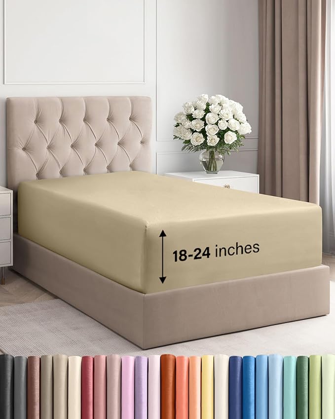 Extra Deep Twin XL Fitted Sheet by CGKUnlimited