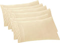 Elegant Comfort 6-PACK Solid Pillowcases 1500 Premium Hotel Quality Microfiber by ELEGANTCOMFORT