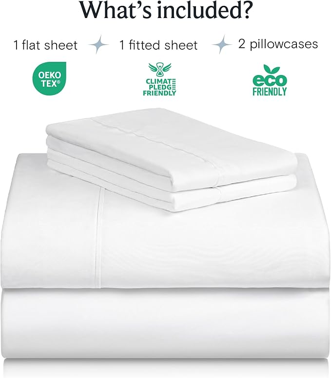 LuxClub 4 PC King Size Sheet Set Bed Sheets Deep Pockets 18" Wrinkle Free - Image 2