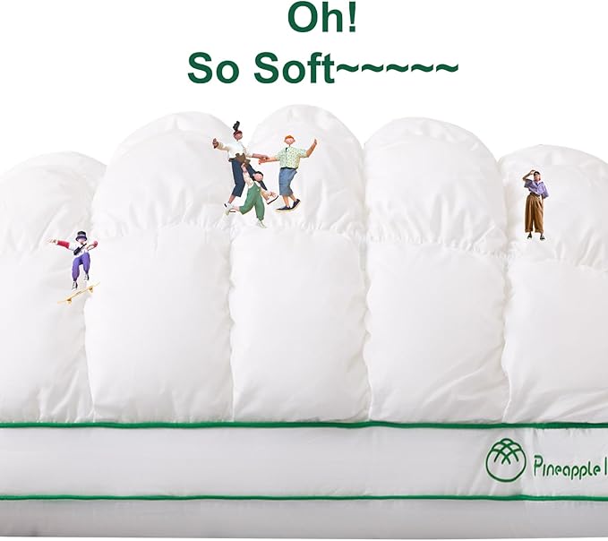 YOUR MOON Fluffy Support Bed Pillow King Size Set of 2, Super Soft Premium - Image 2