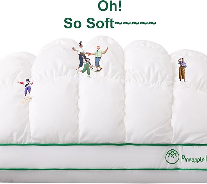 YOUR MOON Fluffy Support Bed Pillow Standard Size Set of 2, Super Soft Premium - Image 2
