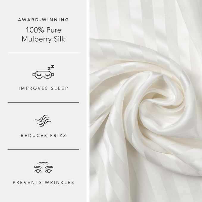 Fishers Finery 30mm 100% Pure Mulberry Silk Pillowcase Set, Quality Tested - Image 5