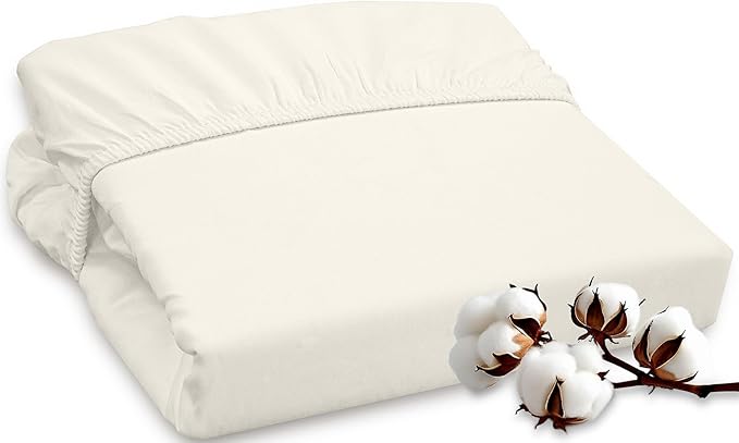 ROYALE LINENS 300 Thread Count 100% Long Staple Combed Cotton Fitted Sheet by ROYALELINENS