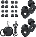 2 Pairs of Ear Plugs for Sleeping, Reusable Hearing Protection Earplugs by LOETRUY