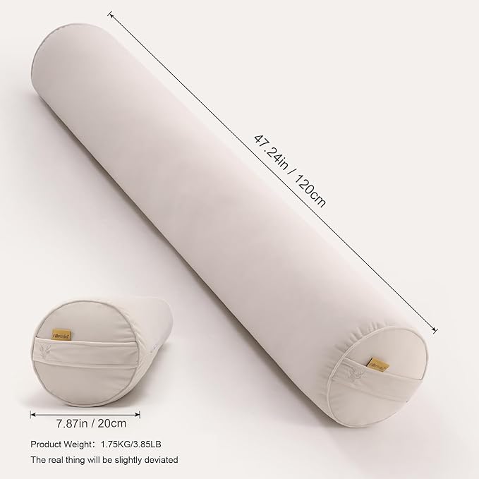 Body Pillow for Adults, Long Round Pillow, Big Cylindrical Pillow, Large Full - Image 2