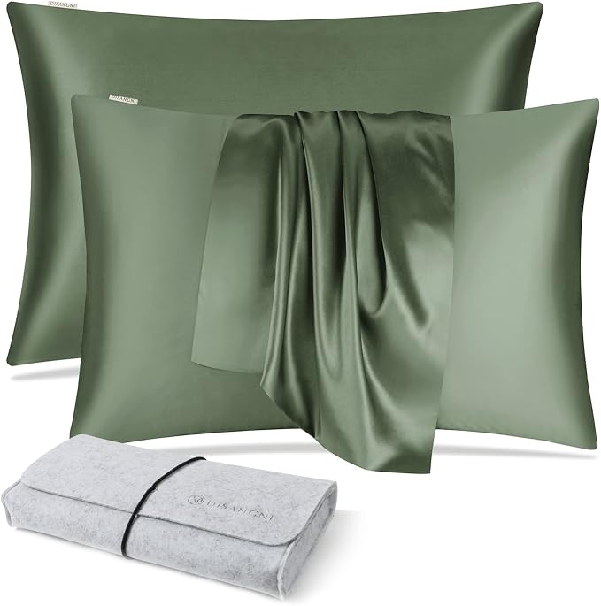 DISANGNI 100% Silk Pillow Cases 2 Packfor Hair and Skin, by DISANGNI