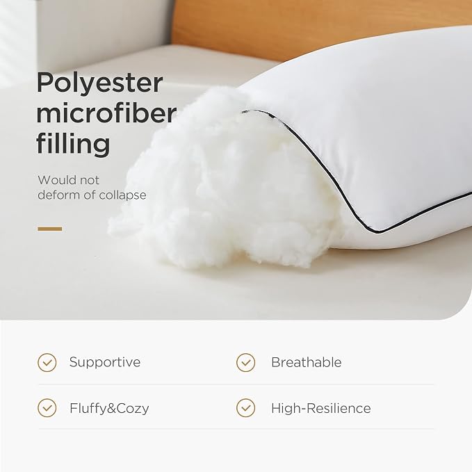 Acanva Cooling Bed Pillows for Sleeping, Luxury Hotel Quality 3D Microfiber - Image 5