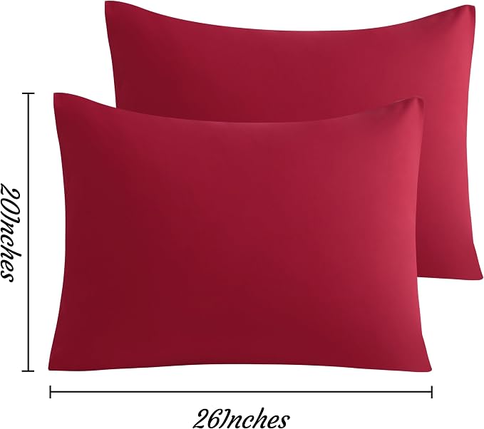 NTBAY Standard Pillow Cases Set of 2, 2 Pack Brushed Microfiber 20x26 Pillow - Image 6