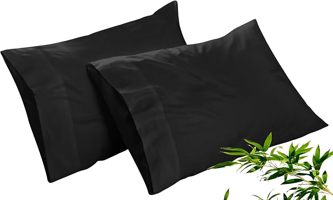 Royale Linens Cooling Pillow Cases King Size Set of 2-100% Rayon Derived from by ROYALELINENS