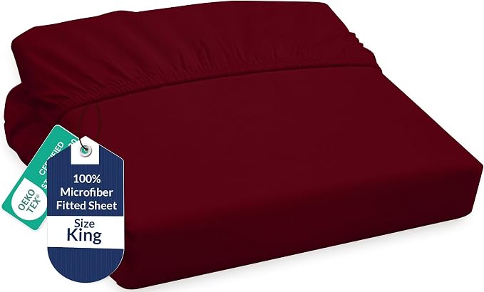 Royale Linens Fitted Sheet King by ROYALELINENS