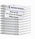 Aveesha 12 Pack Poly Cotton Pillow Cases by Aveesha