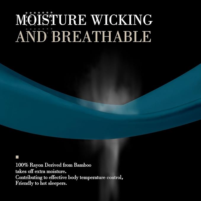 WishSmile Cooling Queen Pillow Cases Set of 2 Breathable Cool Silky Soft Rayon - Image 3
