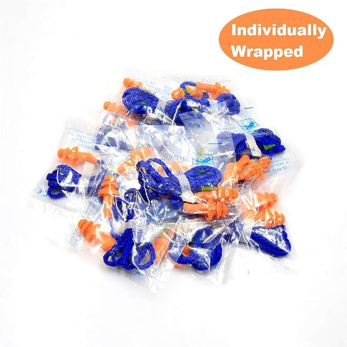 10 Pair Corded Reusable Ear Plugs - Image 2