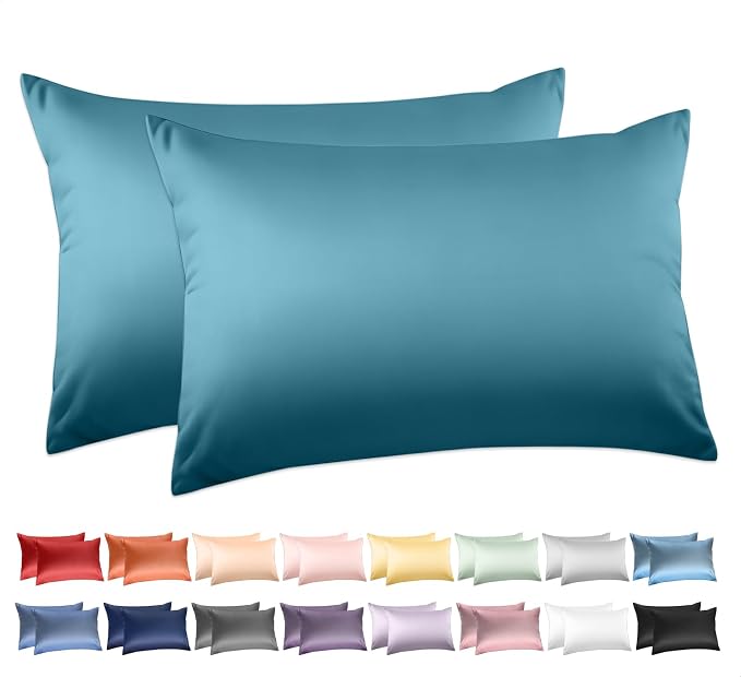 Deep Dream 100% Cotton Pillow Cases Standard Size Set of 2, 600 Thread Count by DeepDream
