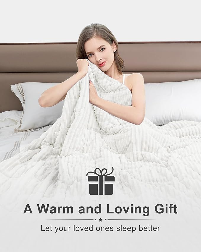 Sherpa Fleece Adult Weighted Blankets 20lbs - Image 7
