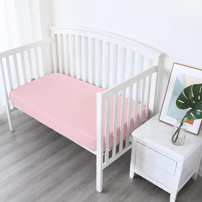 Biloban Crib Sheets Fitted, 2 Pack Crib Sheet Fits - Image 2