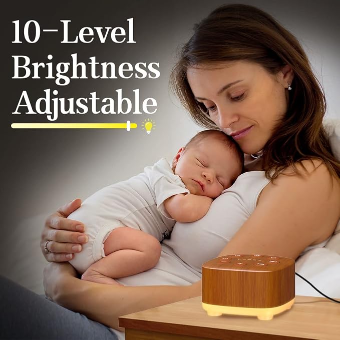 Meditation White Noise Machine Sound Machine 30 Soothing Sounds 12 Night Light - Image 4