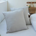 Simple&Opulence 100% Washed Linen Euro Shams 26'' x 26'' Pack of 2, Basic Style by SimpleOpulence