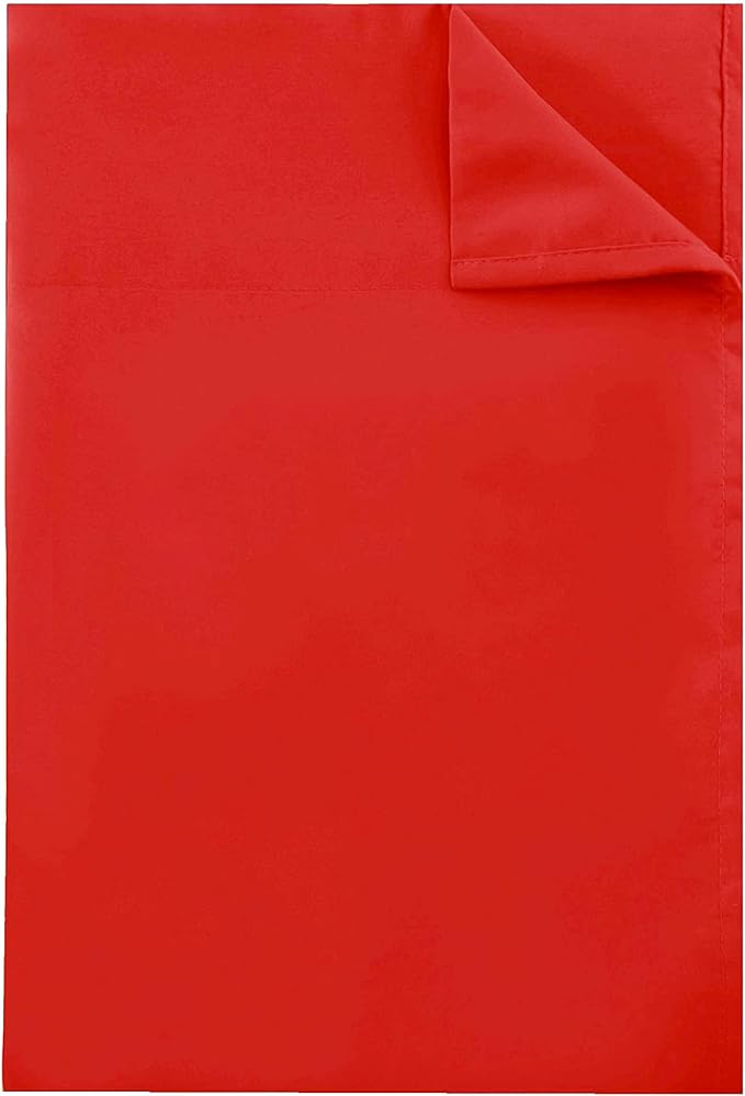 Sfoothome Full Flat Sheet Red Top Sheet, Premium Hotel 1-Piece, Luxury and Soft - Image 4