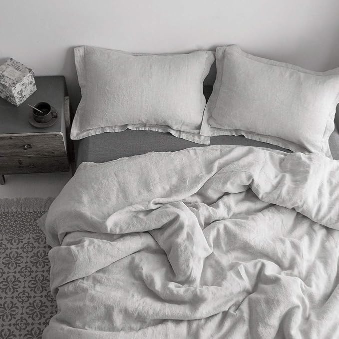 Simple&Opulence 100% Washed Linen Duvet Cover - Image 9
