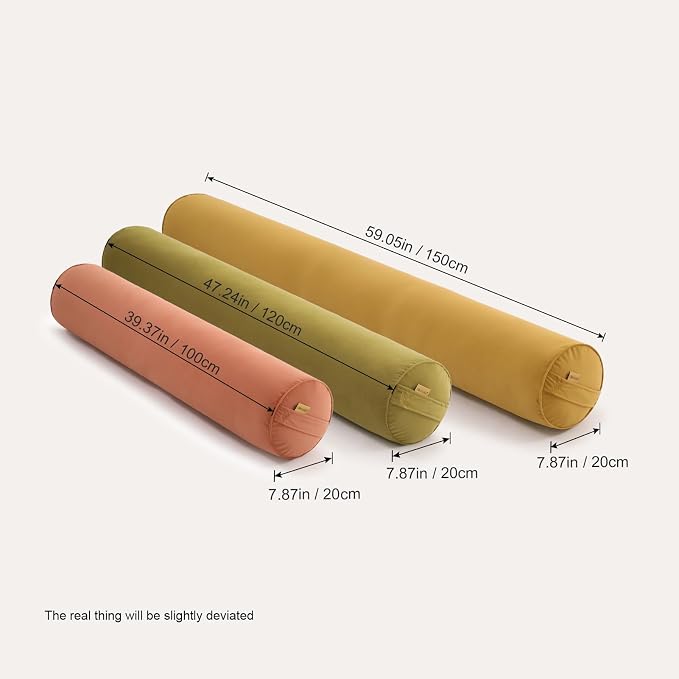 Body Pillow for Adults, Long Round Pillow, Big Cylindrical Pillow, Large Full - Image 3