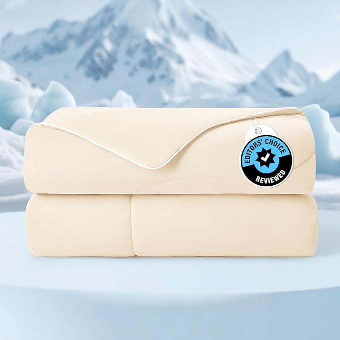 Cozy Bliss Cooling Comforter Twin Size, Cooling Blankets - Image 2