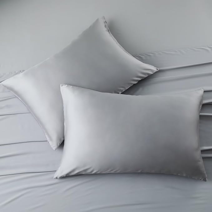 4 Pack Cooling Pillow Cases, Viscose Derived from Bamboo Pillow Protectors - Image 7