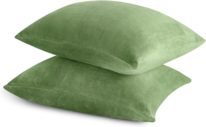 BEDELITE Flannel King Size Pillow Cases Set of 2, Super Soft Fleece Pillowcases - Image 9
