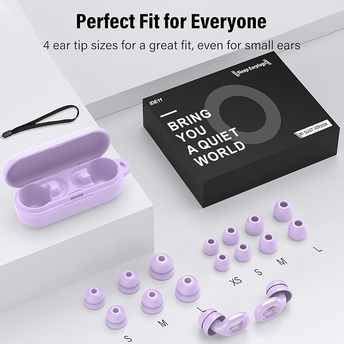 Ear Plugs for Sleeping 35dB Noise Cancelling Silicone Earplugs Single and - Image 8