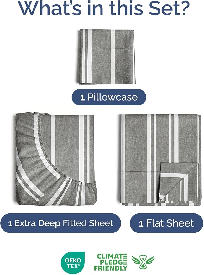 Extra Deep Twin Sheet Set - Image 2
